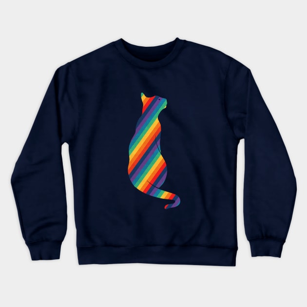 Rainbow Cat Game Crewneck Sweatshirt by Goldquills